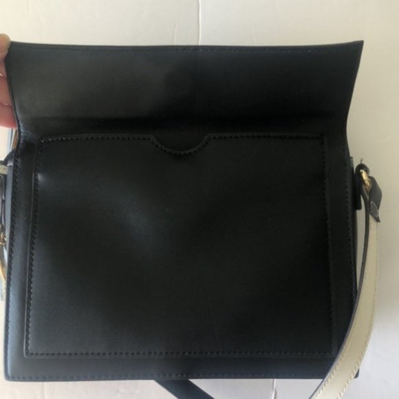 TED BAKER LONDON Colour by Numbers Glacial Leather Crossbody White Black Blue - Picture 10 of 16